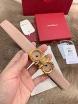 Ferragamo Belt Top version 【Full Package】Women's Belt Width2.5cm with Chip nfc Anti-Counterfeiting Quality Counter Full Set Packaging Italian Double-Sided Cowhide Matching Boutique Brass Buckle Length Can Be Cut by Yourself Counter Belt Fashion All-Match