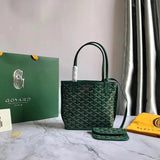 Goyard Bag Top version 【Original Leather Hardware】Gojia Classic mini Double-Sided Shopping Bag Tote Bag Vegetable Basket Vegetable Basket Bags mini Tote Bag Handbag Small Tote Bag Women's Bag