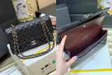 Chanel Women's Bag Top version 【Level Surrogate Shopping】New Classic CF Bag ClassicFlap2.55CF Medium25cm Original Leather Ball Pattern Caviar Diamond Chain Sheepskin Bag Shoulder Messenger Bag Women's Bag1112CF25cm Medium