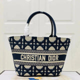 Dior Women's Bag Top version 【Version】New Presbyopic Vegetable Basket booktote Presbyopic Shopping Bag Small Tote Bag Shopping Basket Bag