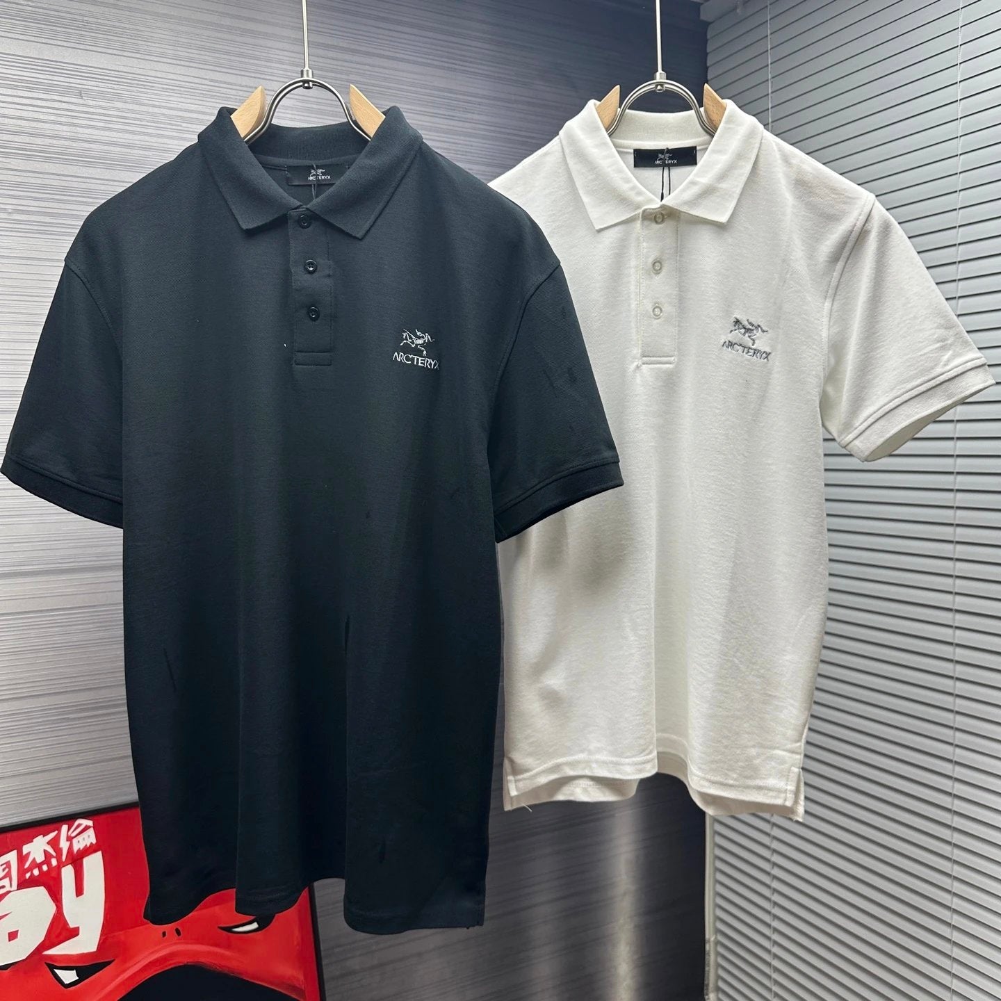 Arc'teryx T-shirt Chicken Breast Frame logo Embroidery POLO Shirt Lapel Short Sleeve25ss New Unisex Summer Short Sleeve OS Loose T Business Half Sleeve Shirt Plus Size T-Shirt