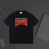 Gucci T-shirt Chest Letter Print logo round Neck Short Sleeve25ss New pure cotton T Unisex T-Shirt OS Drop Shoulder Loose Fit Base Shirt Top T-Shirt Short Sleeve