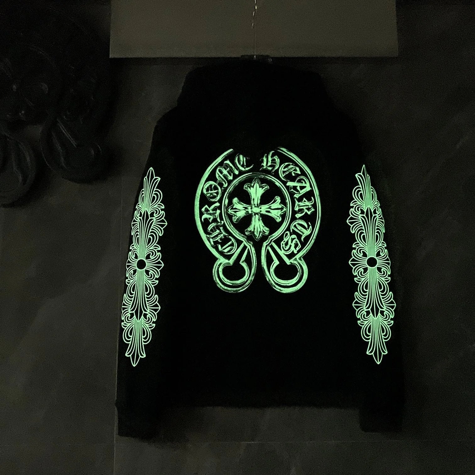 Chrome Hearts Hoodie Cross Hooded Sweater Loose Men's and Women's Zipper Hoodie