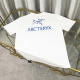 Arc'teryx T-shirt Back Bird Skeleton Letter Print logo round Neck Short Sleeve25ss New Pure Cotton Unisex Style T Casual T-Shirt Base Layer Shirt OS Loose Fit Half Sleeve Top Plus Size