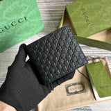 Gucci Wallet Top version 【**Original Factory】Marmont Series Cowhide Bi-Fold Wallet Men's Short Wallet Fold Short Wallet Wallet Men's and Women's Wallet428726