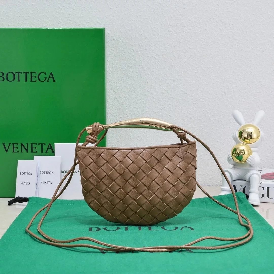 Bottega Veneta Women's Bag Top version 【New Arrival】2023New Sardine Sardine Handbag New mini Sardine Bag Small Handbag Handbag High-Grade Explosion-Proof Stainless Steel Hardware+24k Real Gold Electroplating Process