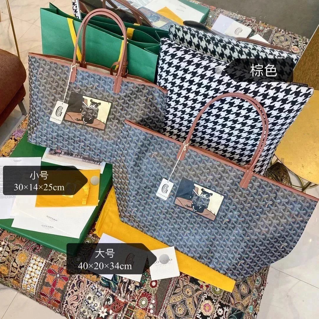 Goyard Bag Top version Counter Latest Upgraded New Color Villette Jarre Aero Bull Graffiti Letter Bag Jarre Aero Bull Tote Bag Shopping Bag Mummy Bag Tote Bag Women's Bag Genuine Leather Shoulder Portable Tote Bag Mini Medium Large