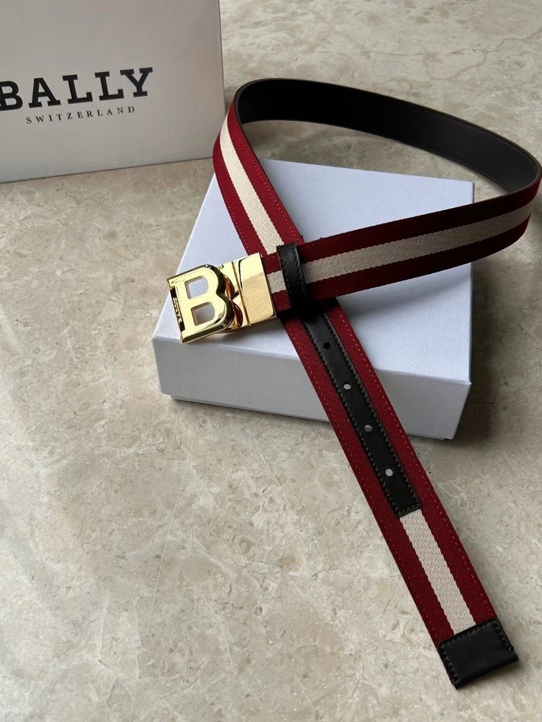 Bally Belt Top version Original Single Belt Counter New Men's Double-Sided Casual Business Belt Wide3.4cm Double-Sided Head Layer Cowhide Belt First Layer Cow Leather Belt Men and Women Business Casual Belt Belt Men's Leather Belt