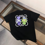 LOEWE T-shirt Back Machine Bear Print logo round Neck Short Sleeve25ss New pure cotton T Unisex T-Shirt OS Loose Fit Base Shirt Top Half Sleeve T-Shirt
