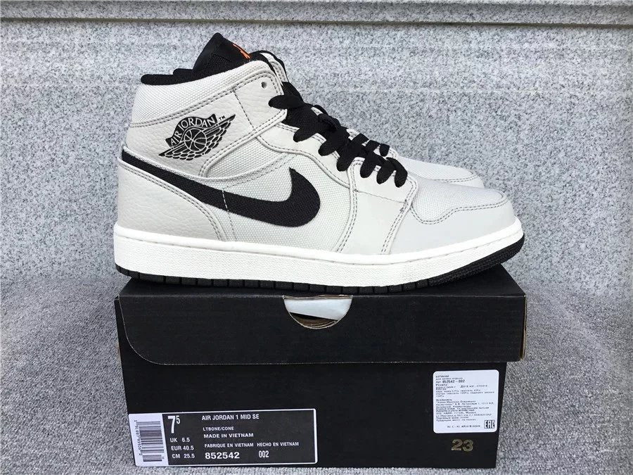 Air Jordan 1 Mid shoes New All-Match Trendy Men's Casual Sports Shoes