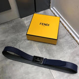 FENDI Belt Top version New belt3.0cm Men's Leather Belt First Layer Cowhide Women's Belt