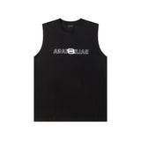 Balenciaga T-shirt Inverted Chest Letter Embroidery logo Sleeveless Short Sleeve Sleeveless Vest25ss New Pure Cotton Unisex Style T T-shirt OS Loose Fit Base Shirt Top Half Sleeve T-Shirt