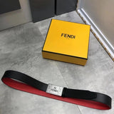 FENDI Belt Top version New belt3.0cm Men's Leather Belt First Layer Cowhide Women's Belt