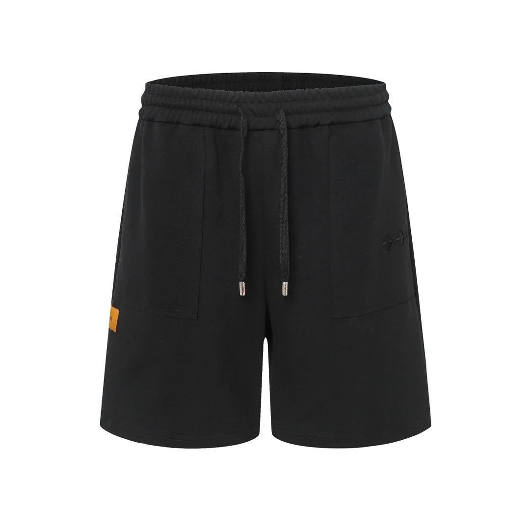 Louis Vuitton LV Shorts Appliqué Embroidery3D Effect logo Five-point Shorts25ss New Heavy Drawstring American Style Casual Summer Pants5Two-in-One Casual Sweatpants for Men and Women