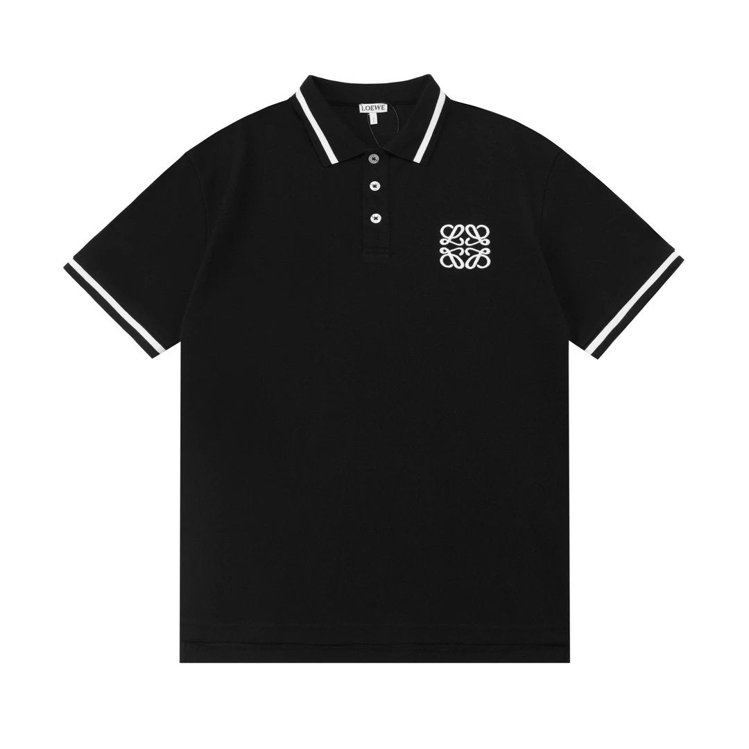 LOEWE T-shirt Chest Letters logo Embroidery POLO Shirt Lapel Short Sleeve25ss New Unisex Commuter Short Sleeve Summer Loose Fit T Business Shirt Plus Size T-Shirt