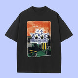 Louis Vuitton LV T-shirt City Pattern Print on the Chest logo round Neck Short Sleeve25ss New Pure Cotton Unisex Style T T-shirt OS Loose Fit Base Shirt Top Half Sleeve T-Shirt