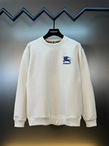 Burberry Hoodie 2024New Embroidered Letter Micro-Wide Round Neck Long Sleeve Sweatshirt Unisex