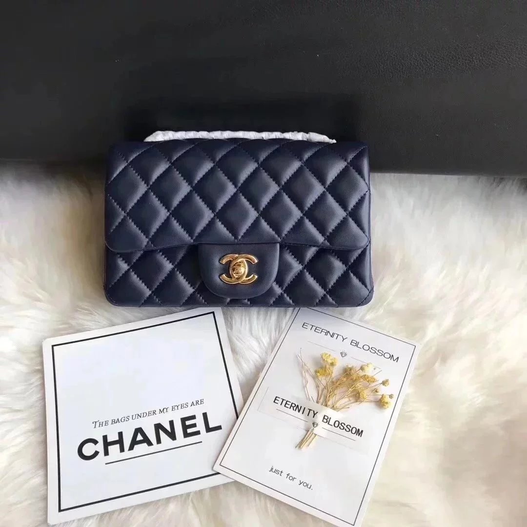 Chanel Women's Bag Top version 【Surrogate Shopping Version Genuine Goods Leather】l Classic CF Large Package mini20cm1116CF Fang Fat Flap Bag Original Sheepskin Women's Bag Chain Bag Crossbody Bag Caviar Cowhide CF20cm