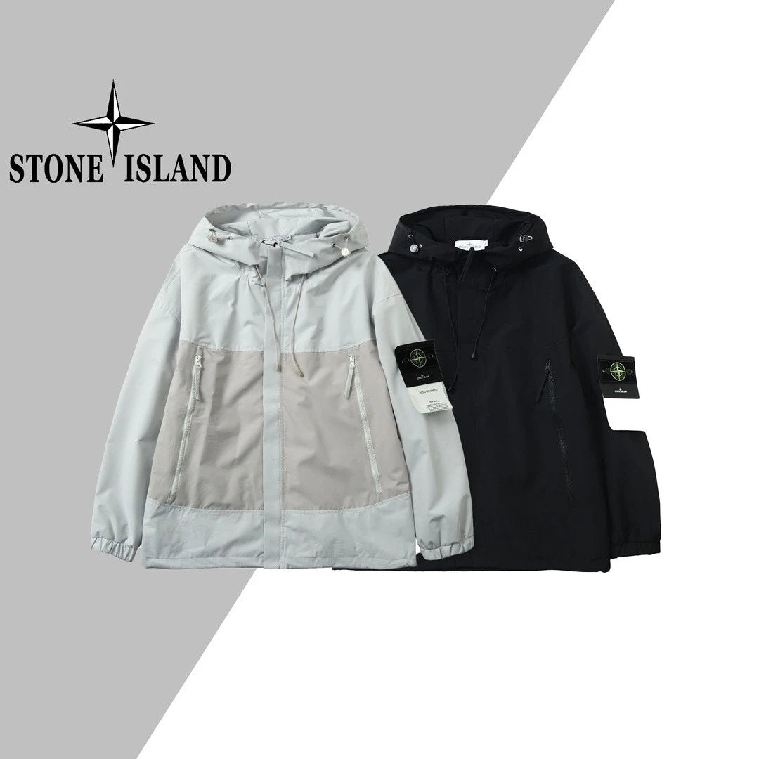 Stone Island Jackets Coats One piece dropshipping2024Autumn New Patchwork Hidden Zipper Medal Function Outdoor Outdoor Jacket Coat