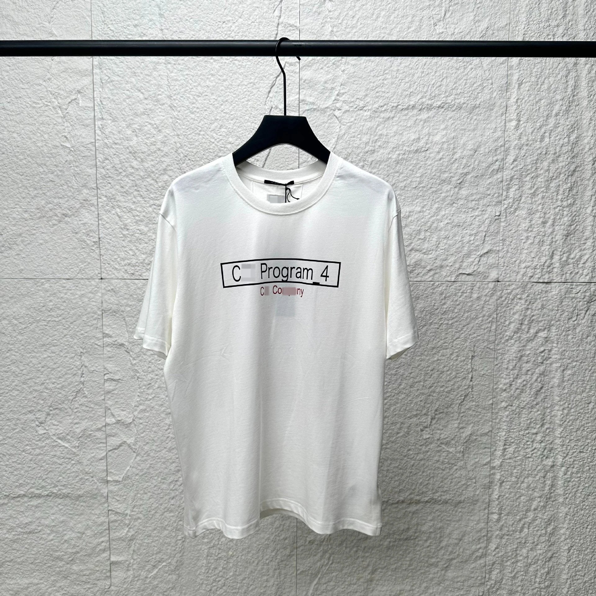 CP Company T-shirt New CP Summer round Neck Casual Cotton Short Sleeve Letter Printing Simple All-Match Sports Men and Women Generation Hair