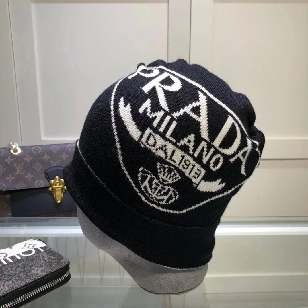 PRADA Hat Fashion Trend Woolen Cap