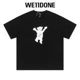 We11done T-shirt Top Spring and Summer New Large Letter Bullet Screen LOGO Simple Short Sleeve T T-shirt Loose Fashion Brand