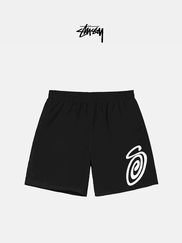 Stussy Shorts Top Version S Mosquito-Repellent Incense Pattern Summer Sports Casual Shorts Men and Women Same Style