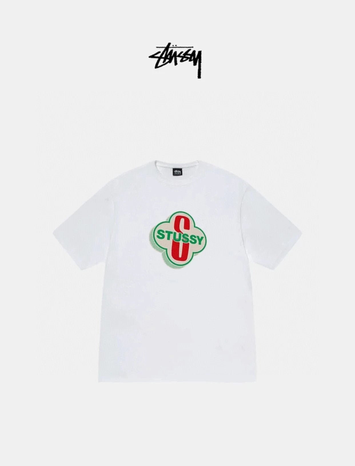 Stussy T-shirt Top Version Creative Motel LOGO Printed Casual Short Sleeve T T-shirt for Men and Women