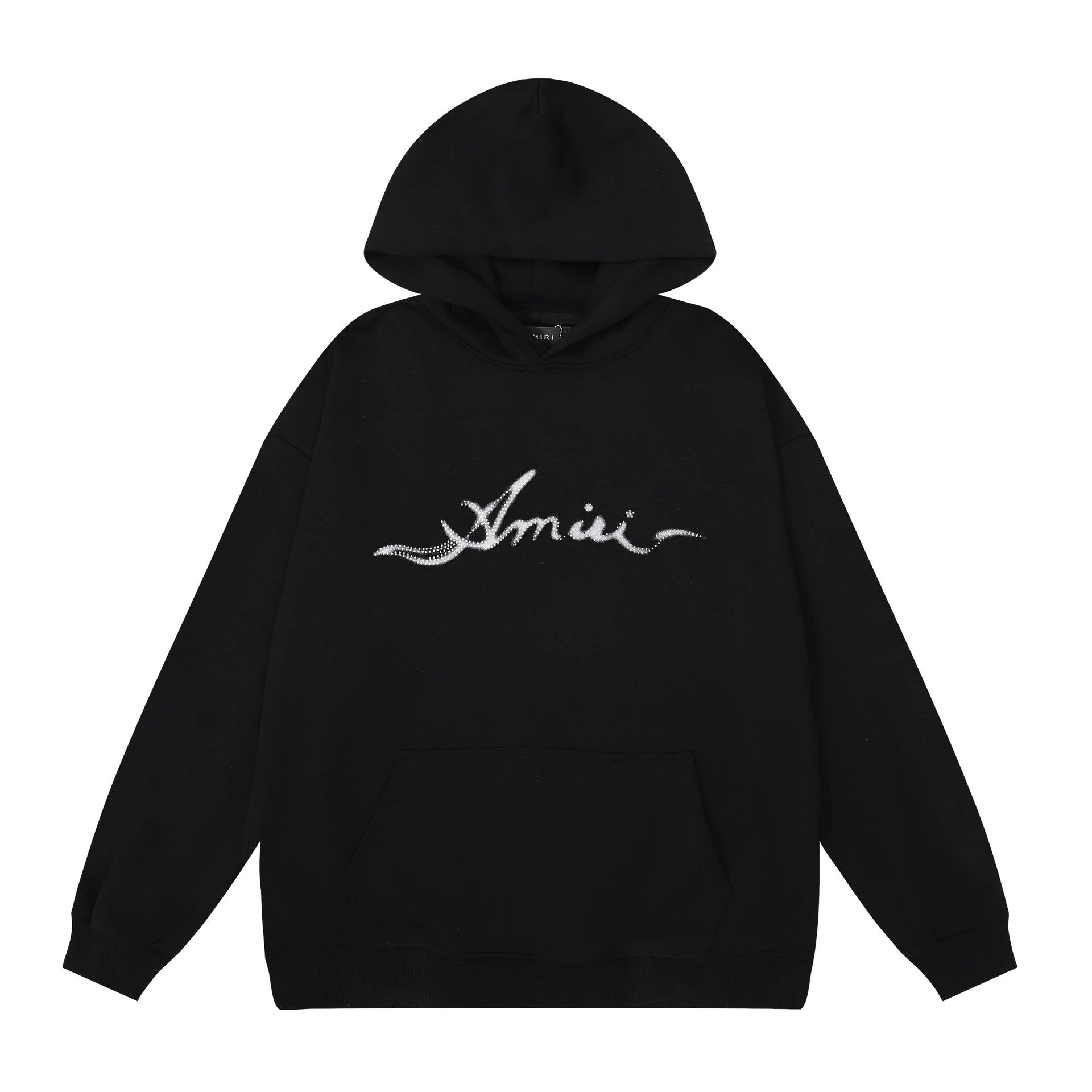 Amiri Hoodie 2024Autumn and Winter New Fuzzy Letter Pattern Pullover Hooded Sweater for Men and Women