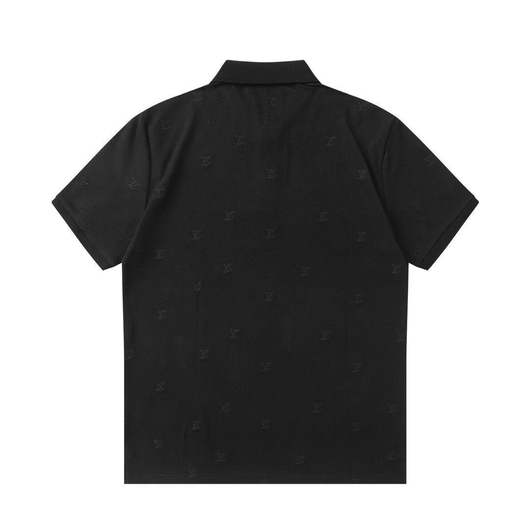 Louis Vuitton LV T-shirt High Density Embroidery Small logoPOLO Short Sleeve Turn-down Collar Shirt Unisex Summer Solid Color Loose Fit T Business Commuter Short Sleeve Shirt Plus Size