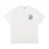 LOEWE T-shirt Onrun ON Collaboration Back Print logo round Neck Short Sleeve25ss New Pure Cotton Unisex Style T Casual T-Shirt Base Layer Shirt OS Loose Fit Half Sleeve Top Plus Size