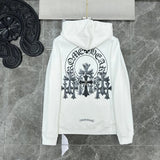 Chrome Hearts Hoodie Cross Hooded Sweater Loose Men's and Women's Zipper Hoodie