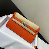 Hermes women's bag Top version hermeskellywoc2021New Second Generation Mini Kelly Bag togoWOC Import Epsom Women's Leather Shoulder Crossbody Bag