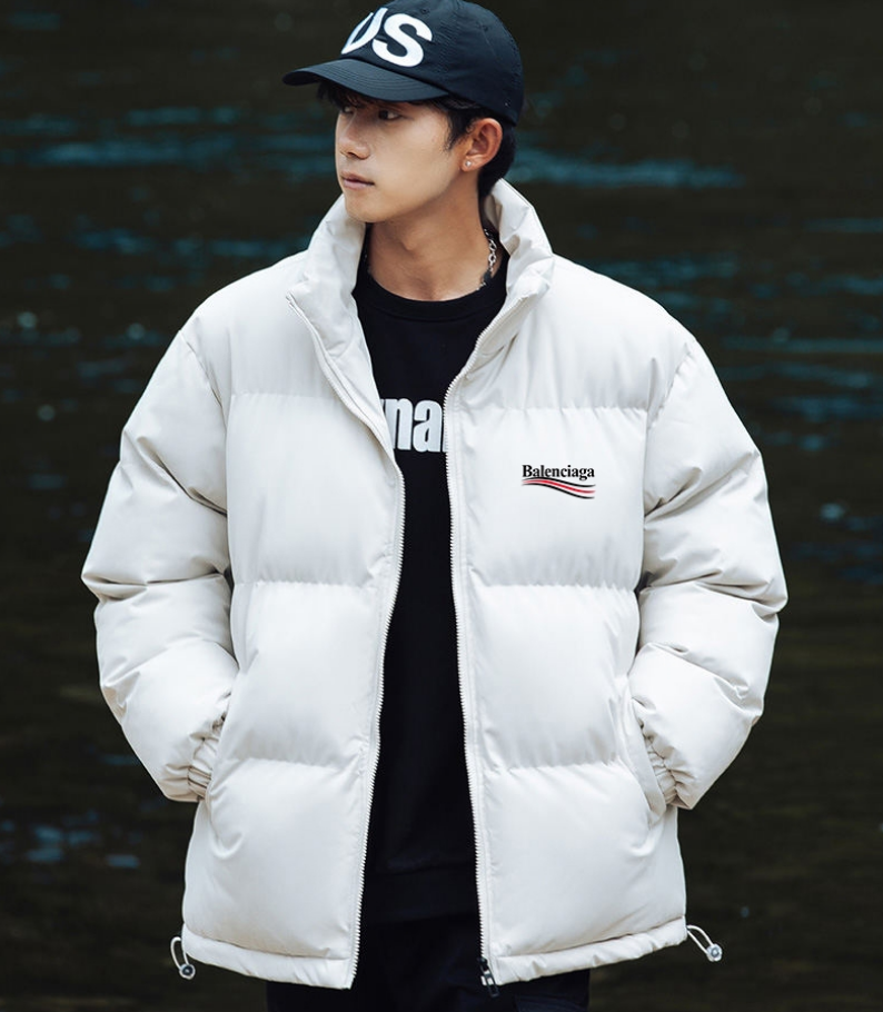 Balenciaga down jacket Winter New Men's and Women's Stand-up Collar down/Cotton-Padded Jacket-CY