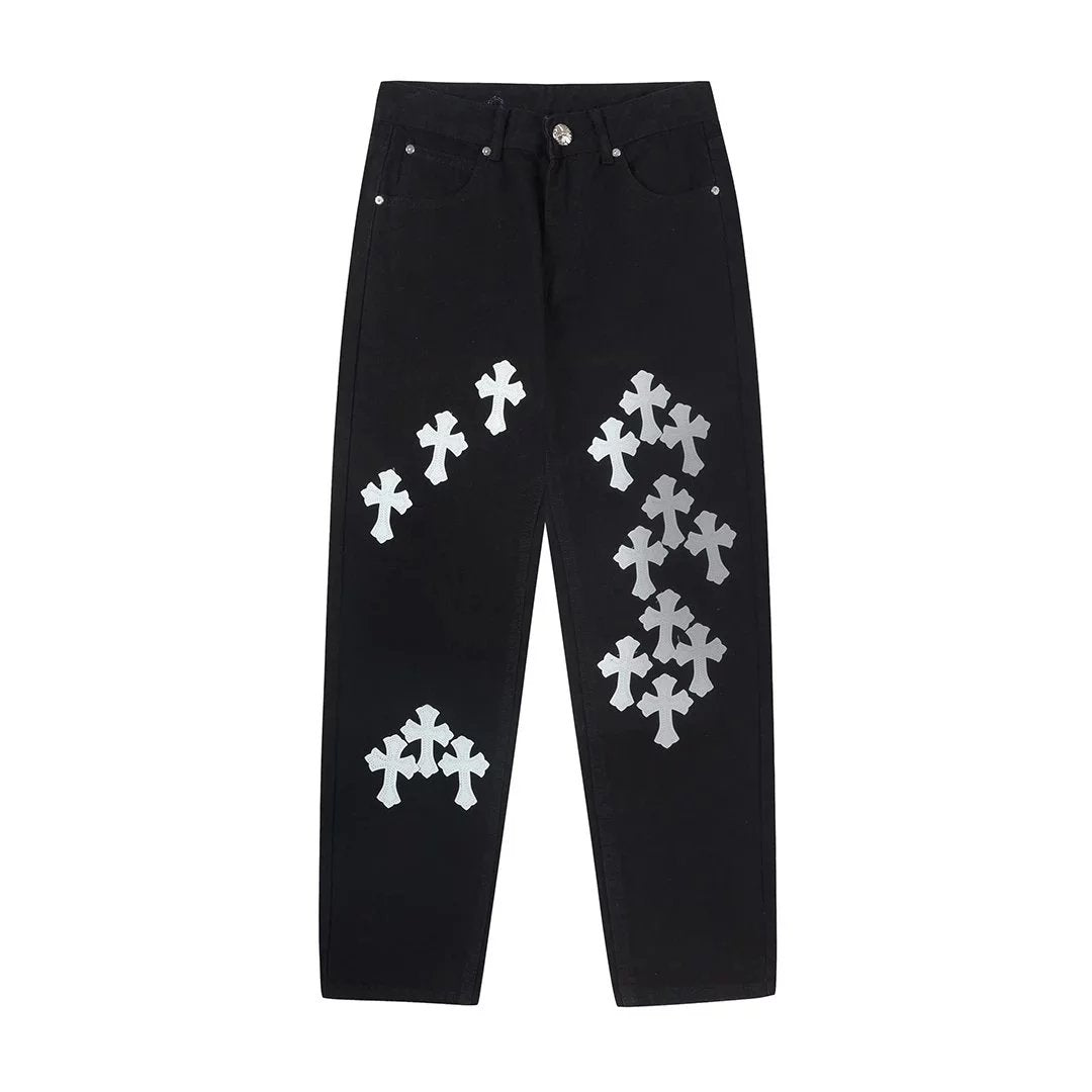 Chrome Hearts Jeans New Fashion All-Match Jeans
