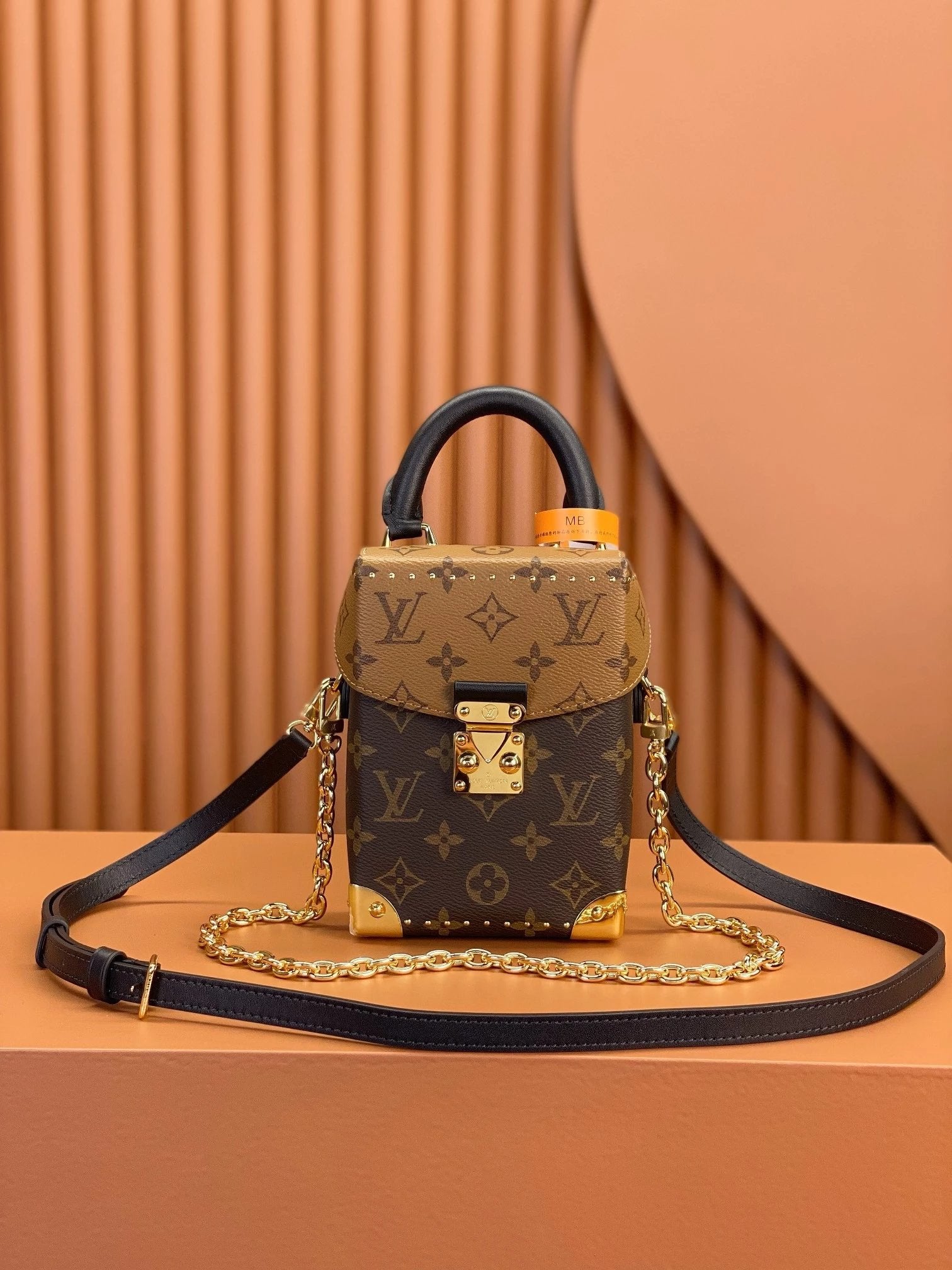 Louis Vuitton LV Women's Bag Top version New Model Style Retro Liu Ding Box Bag Camera Bag Chain Underarm Bag Shoulder Messenger Bag Portable Women's Bag