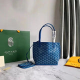 Goyard Bag Top version 【Original Leather Hardware】Gojia Classic mini Double-Sided Shopping Bag Tote Bag Vegetable Basket Vegetable Basket Bags mini Tote Bag Handbag Small Tote Bag Women's Bag