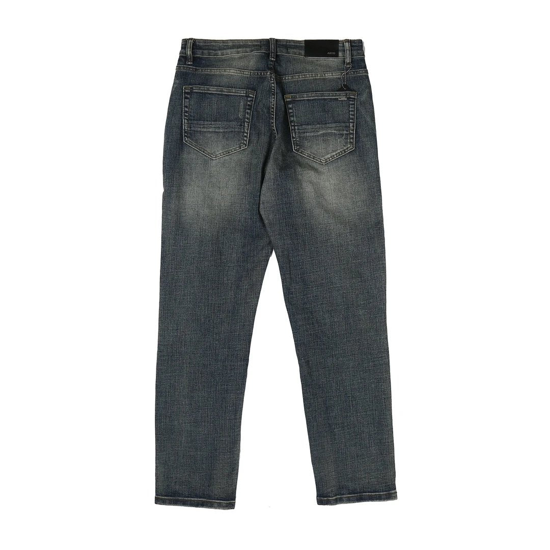 Amiri Jeans Jeans Washed Ripped Slim Fit Calf-Length Pants High Waist Unisex24ss Autumn and Winter New Products