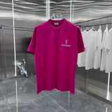 YSL T-shirt Embroidered Brand Logo on the Chest logo round Neck Short Sleeve25ss New Pure Cotton Unisex Style T Casual T-Shirt Base Layer Shirt OS Loose Fit Half Sleeve Top Plus Size