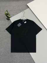 Louis Vuitton LV T-shirt Chest Small Airplane Embroidery logo round Neck Short Sleeve25ss New Pure Cotton Unisex Style T Casual T-Shirt Base Layer Shirt OS Loose Fit Half Sleeve Top Plus Size