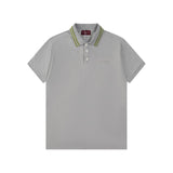 Gucci T-shirt Chest Letters logo Embossing POLO Shirt Lapel Short Sleeve25ss New Unisex Summer Short Sleeve OS Loose T Business Half Sleeve Shirt Plus Size T-Shirt