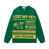 Maison Margiela Sweater Letter Knit Sweater Crew Neck Casual Loose Versatile Knitwear Os Unisex Inner Layer Design24ss Autumn and Winter New Products