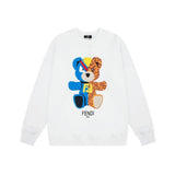 FENDI Hoodie High Quality Printed round Neck Long Sleeve Sweater