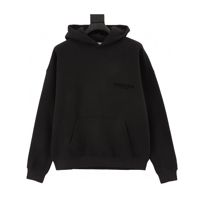 ESSENTIALS Hoodie Double Line Season 8 Flocking Letters Velvet Padded Hooded Sweatshirt Men and Women Same Style