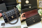 Chanel Women's Bag Top version 【Level Surrogate Shopping】New Classic CF Bag ClassicFlap2.55CF Medium25cm Original Leather Ball Pattern Caviar Diamond Chain Sheepskin Bag Shoulder Messenger Bag Women's Bag1112CF25cm Medium