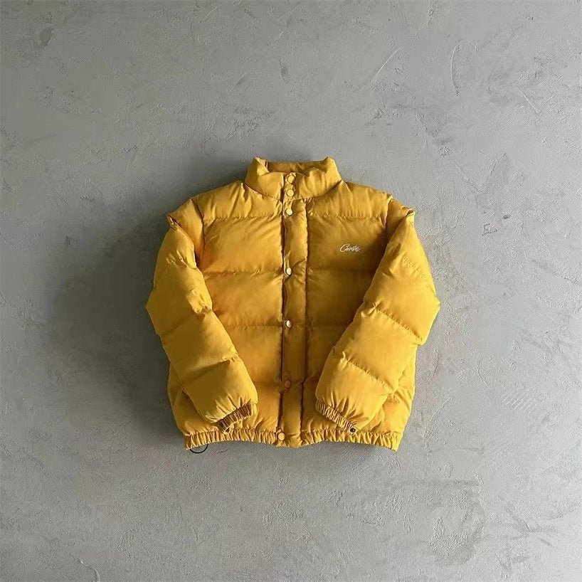 Corteiz Down Jacket/Vest American Style Hip Hop Stand-up Collar Cotton-Padded Coat Autumn and Winter Loose Couples Coat