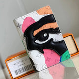 Louis Vuitton LV Wallets/Clutches Top version 【**Version】Faces Theme Series Wallet Wallet Card Holder Monogram Cowhide Zipper Wallet Men's and Women's Same Wallet Card Holder