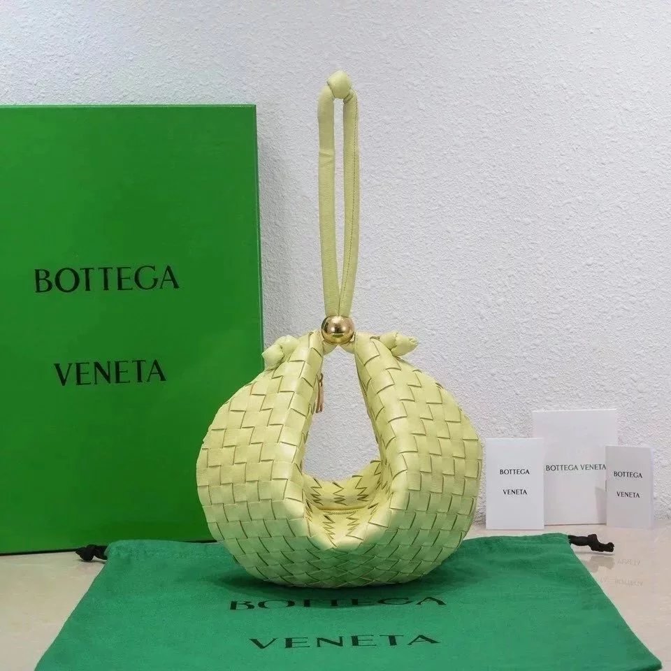 Bottega Veneta Women's Bag Top version 【Version Original Leather】Free Counter Packaging2022New TurnBagBottegaVeneta Golden ball jodie Underarm bag hobo Bag Ingot Bag Golden Balls Adjustable Buckle Brand New Woven Bag Women's Bag Golden Balls Bag Metal Bea