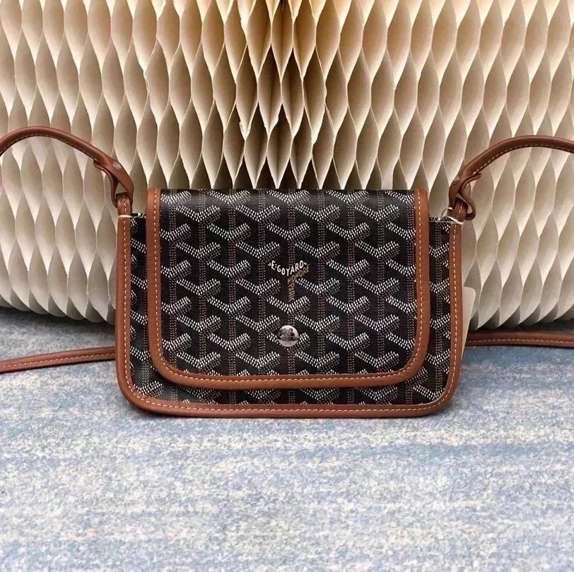 Goyard Bag Top version Men's and Women's Bags Unisex Three-Layer Bag Classic plumet Mini WOC Envelope Package One-Shoulder Crossbody Y Letters logo Clutch Envelope Package