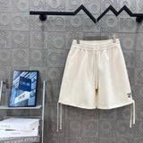 Dior shorts Previous version47Letter Embroidery logo Five-point Shorts25ss New Drawstring Casual Summer Pants American Style5Two-in-One Casual Sweatpants for Men and Women, Pure Cotton Joggers